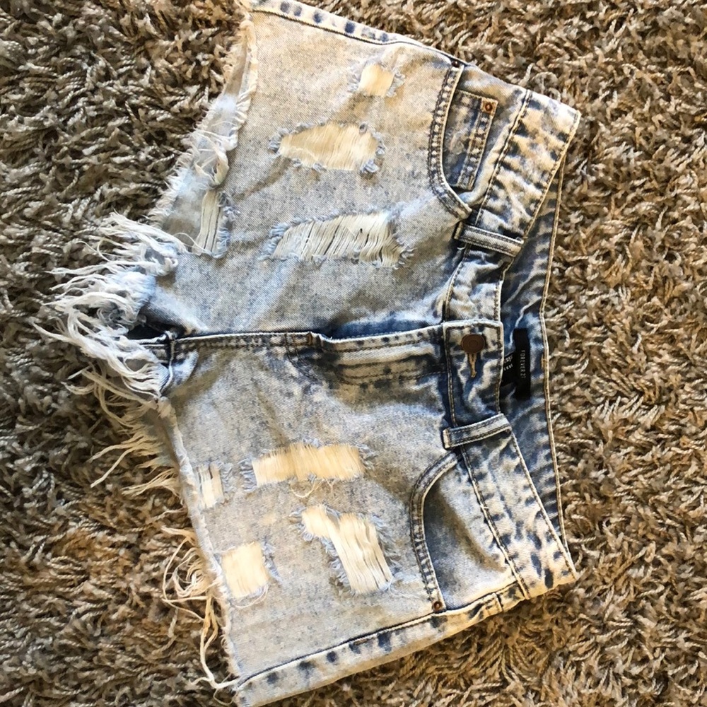 Acid washed Jean shorts